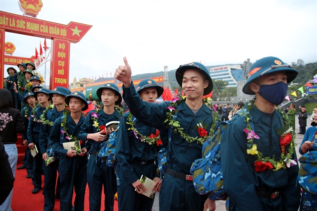 Ceremonies held across the country to see young people off to military service