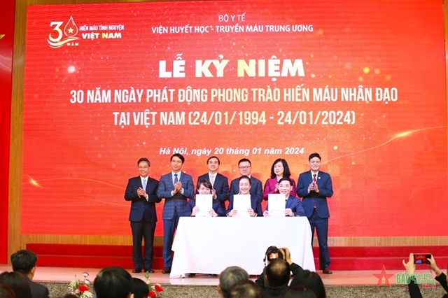 Việt Nam marks the 30th anniversary of the humanitarian blood donation movement