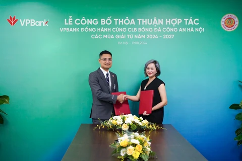 VPBank đồng hành cùng Câu lạc bộ Công an Hà Nội phát triển tài năng bóng đá trẻ