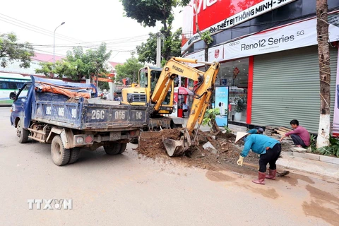 Thành phố Sơn La chủ động phòng chống ngập lụt do mưa lớn