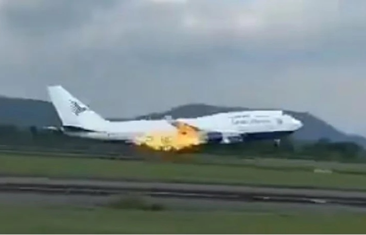 Garuda Indonesia flight makes emergency landing after engine fire