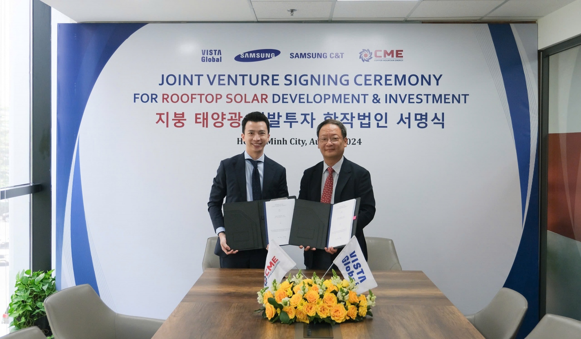 CME and Vista Global sign rooftop solar energy agreement