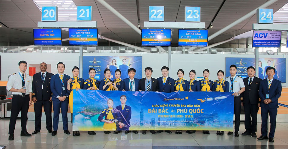 Vietravel Airlines chào mừng chuyến bay đầu tiên kết nối Đài Bắc (TPE) – Phú Quốc (PQC)