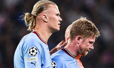 Haaland, De Bruyne thấp điểm nhất Man City