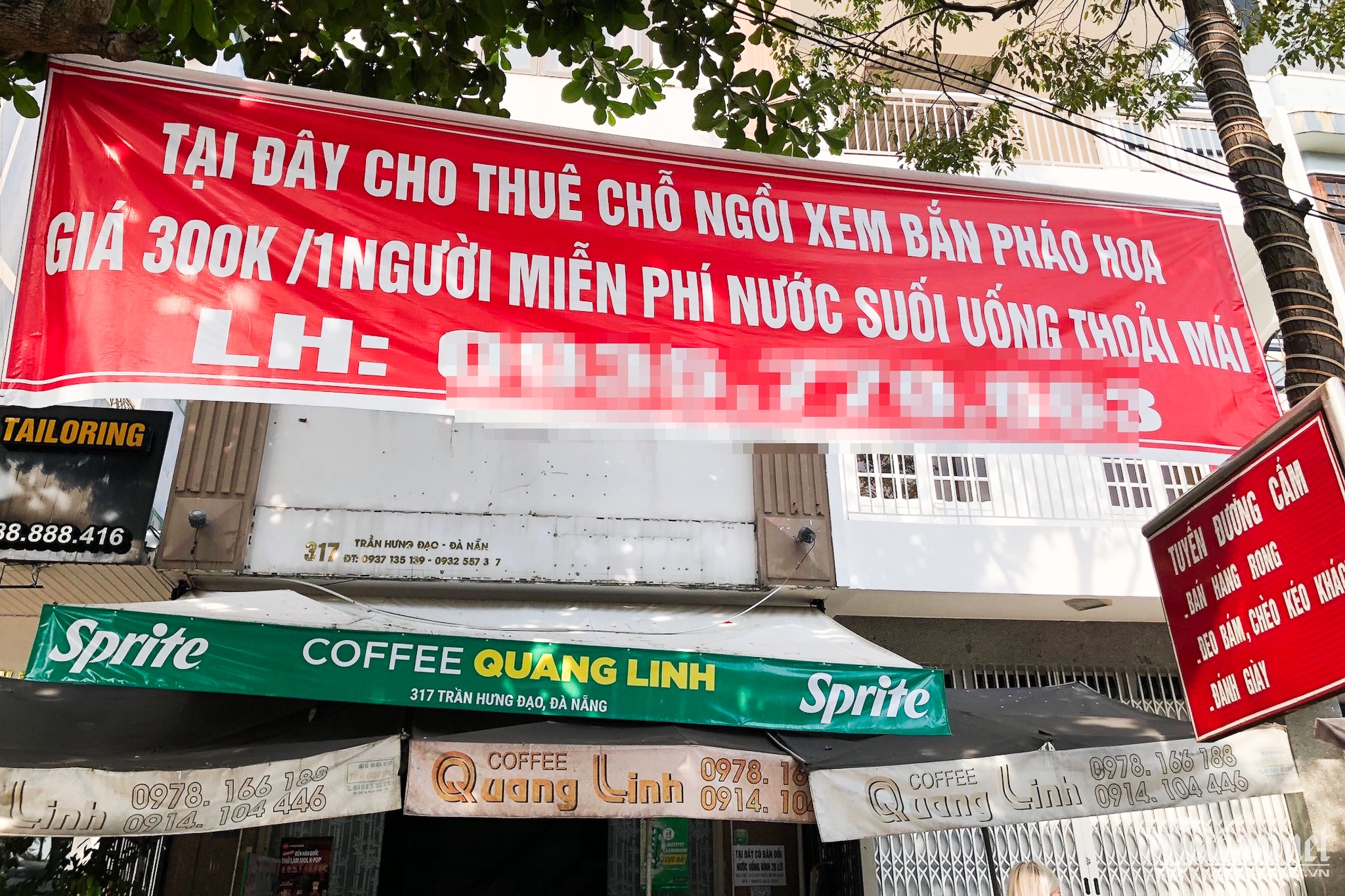 'Hốt bạc' nhờ cho thuê tầng thượng xem bắn pháo hoa ở Đà Nẵng