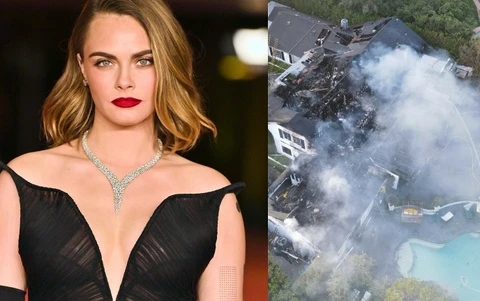 Biệt thự 7 triệu USD của siêu mẫu Cara Delevingne bị cháy rụi