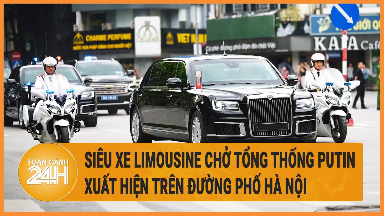 Vấn đề hôm nay 21/6: Siêu xe Limousine chở Tổng thống Putin xuất hiện trên đường phố Hà Nội