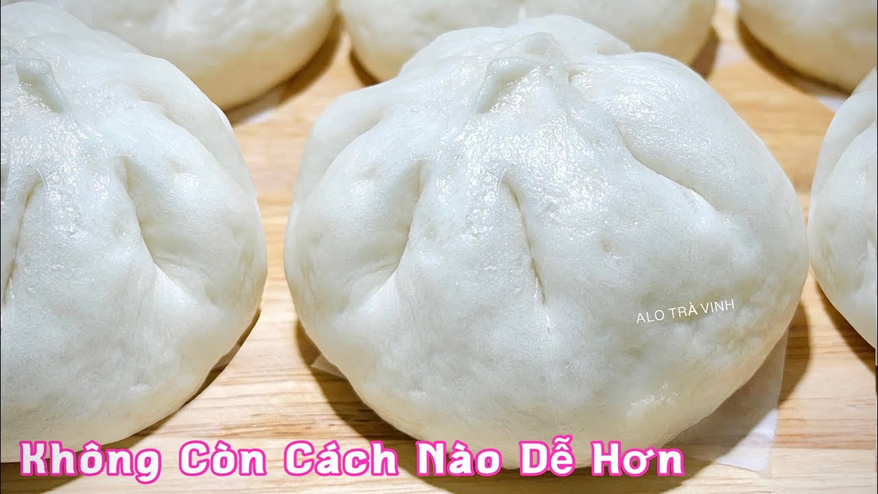 Công Thức Mới ! BÁNH BAO Bằng Men Cái Lạnh Trắng Bông Mềm Xốp- Steamed Pork Buns