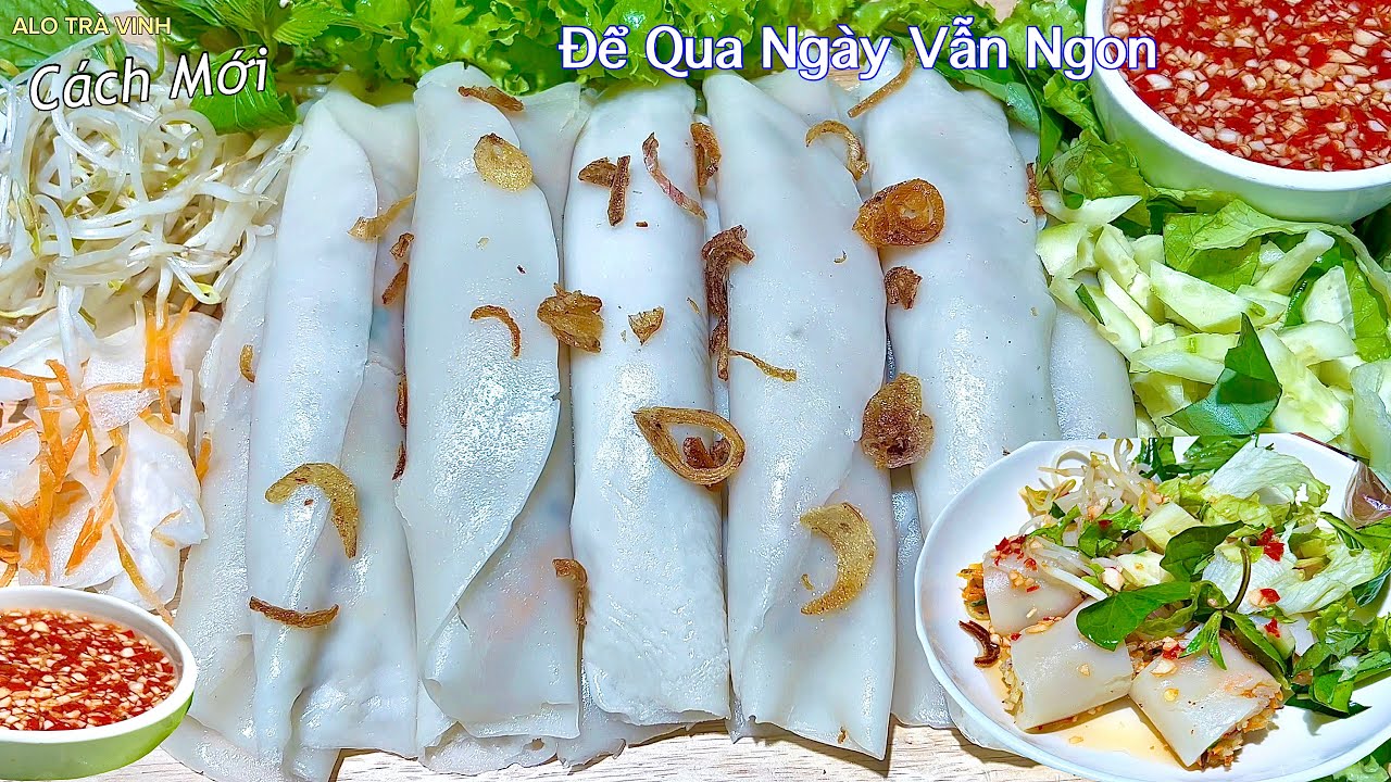 CÔNG THỨC MỚI - Bánh Cuốn Cấp Tốc Dai Mềm Vừa Ăn, Không Dùng Bột Gạo - Meat rolls cake