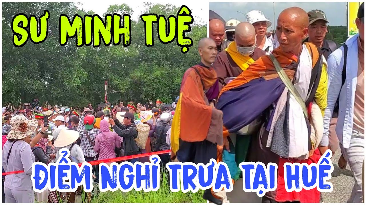 Sư Minh Tuệ Vào Huế Bà Con Tập Trung Đông Để Tận Mắt Chứng Kiến Thầy.