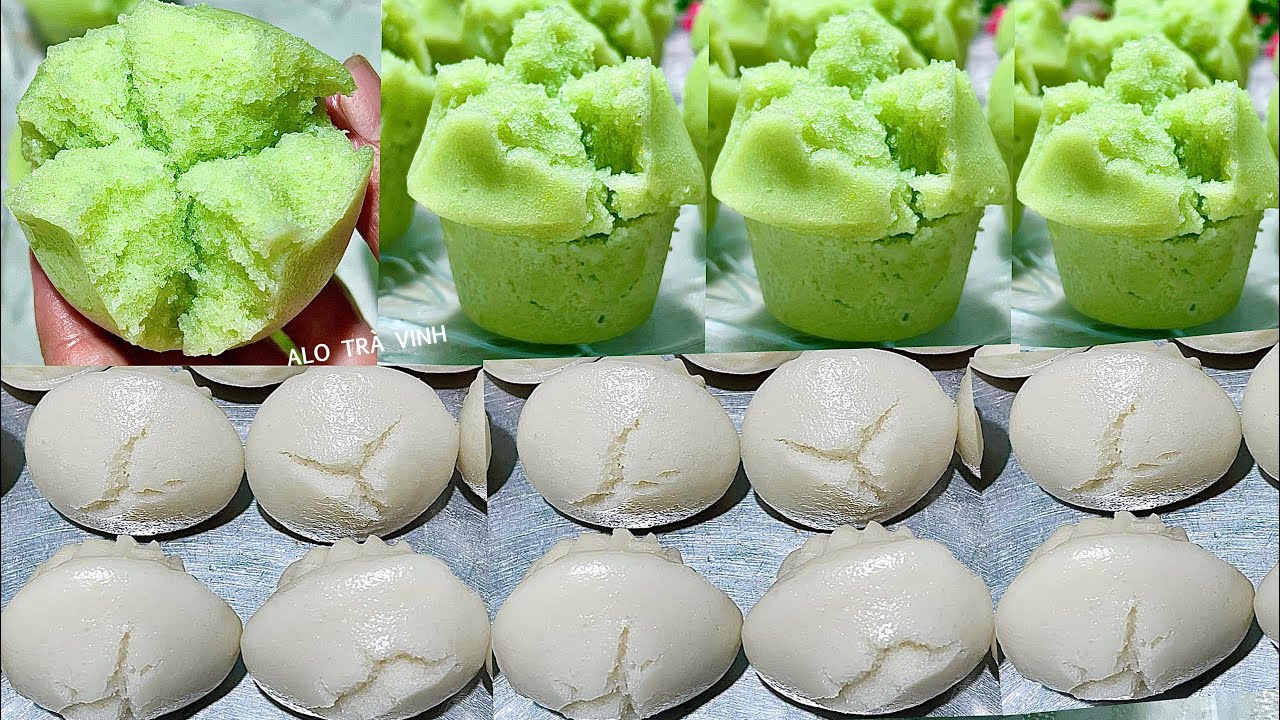 2 Cách làm Bánh Bò Bông Xốp Nước Cốt Dừa Ngon Như Ngày Xưa, Dễ Thành Công- Steamed rice cake