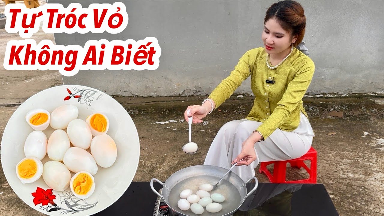 Mẹo Luộc Trứng Vịt Trứng Gà Tự Bóc Vỏ Siêu Hay, Luộc Trứng Bao Nhiêu Phút