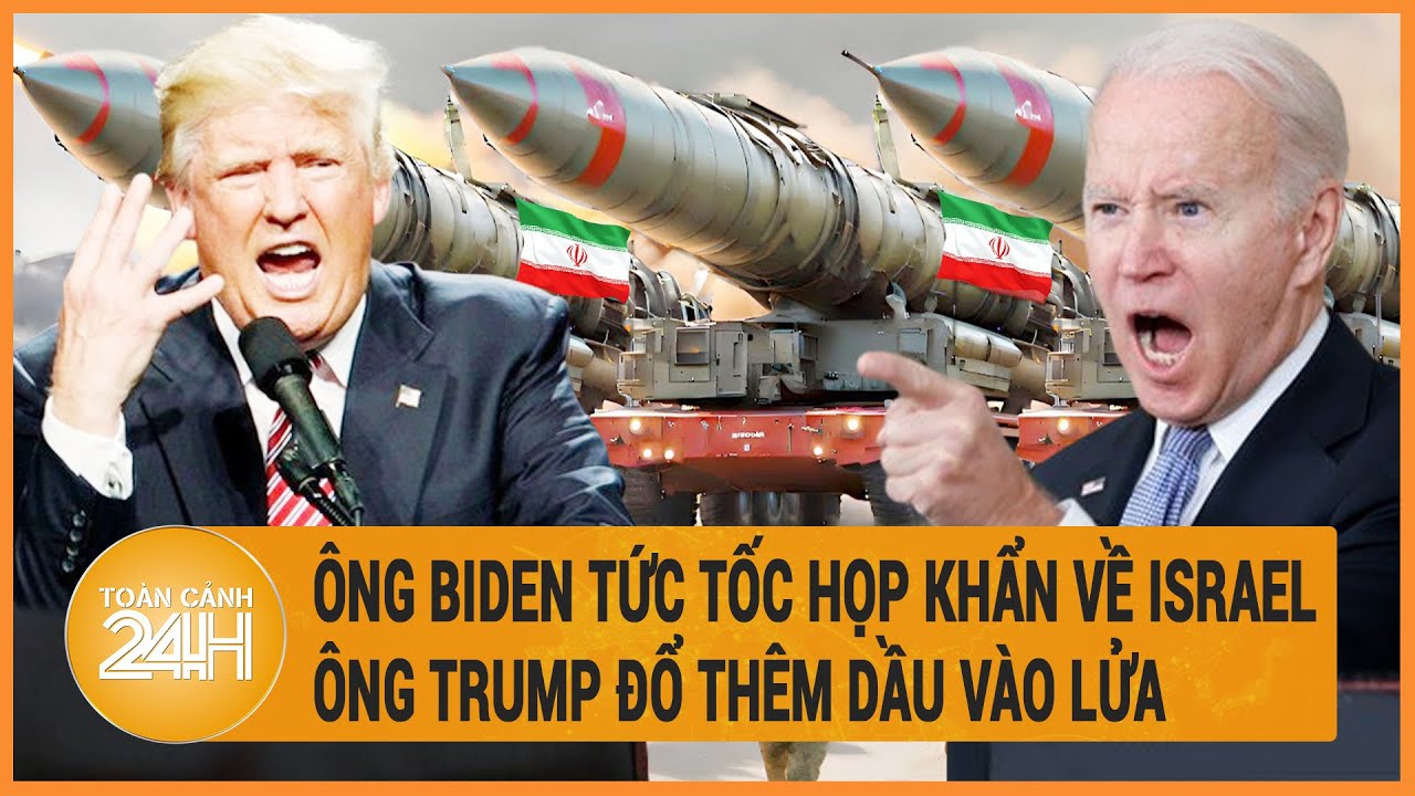 Ông Biden căng thẳng, tức tốc họp khẩn về Israel, ông Trump đổ thêm dầu vào lửa