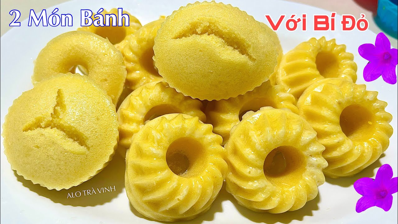 Bánh Bò Bí Đỏ- Bánh Nếp Bí Đỏ, 2 Công Thức Bánh Ngon Dễ Làm- 2 pumpkin pie recipes