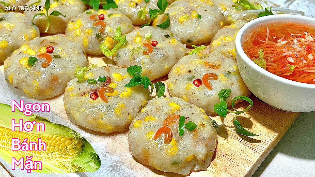 Nghĩ Ra Món Bánh Chỉ Cần 1 Trái Bắp- Nhanh Gọn Lẹ- Ngon Hơn Bánh Mặn- Mixed Corn Cake