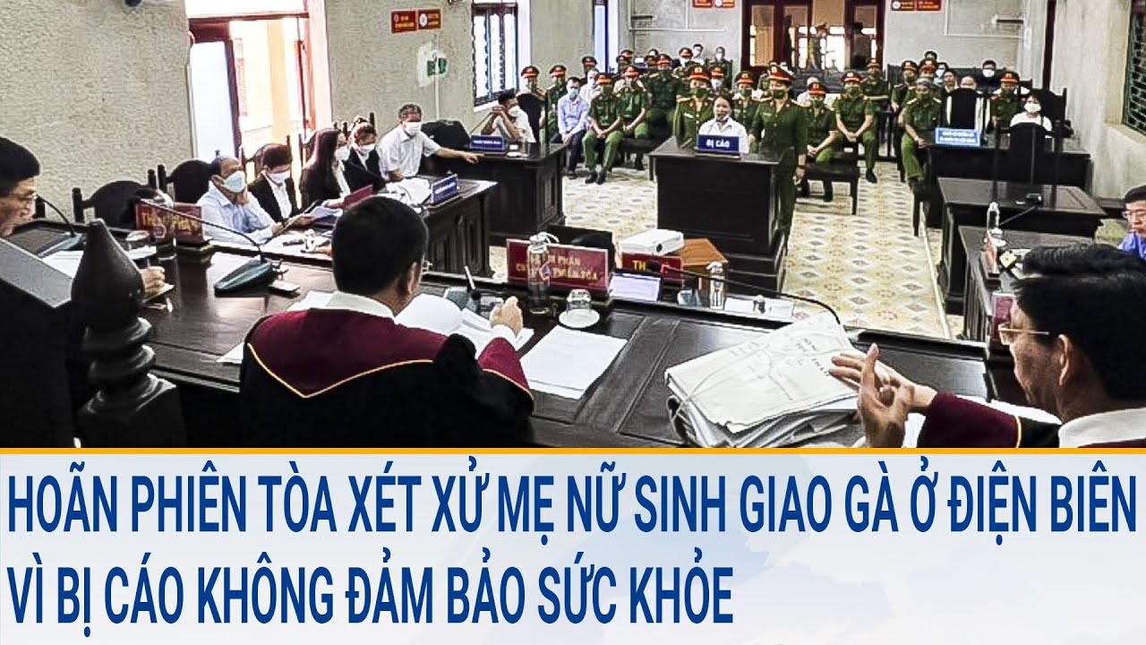 Hoãn phiên tòa xét xử mẹ nữ sinh giao gà ở Điện Biên vì bị cáo không đảm bảo sức khỏe