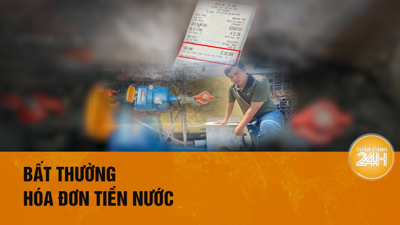 Hộ dân có hóa đơn 57 triệu đồng ở TP.HCM sẽ bị cắt nước| Toàn cảnh 24h