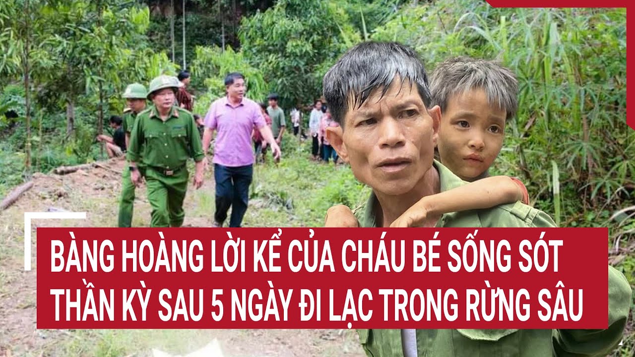 Bàng hoàng lời kể của cháu bé sống sót thần kỳ sau 5 ngày đi lạc trong rừng sâu