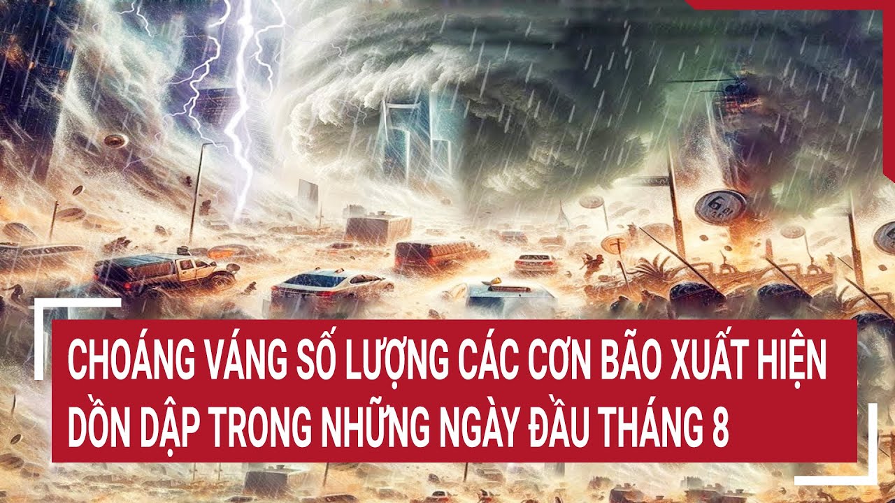 Giật mình số lượng các cơn bão xuất hiện dồn dập trong những ngày đầu tháng 8