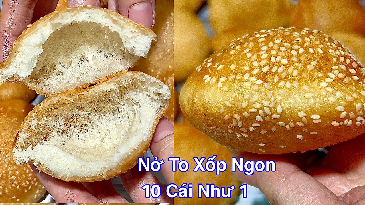 BÁNH TIÊU- 2 Công Thức Làm Bánh Tiêu Mè Ngon- Có Men- Không Men- Vietnamese hollow donut