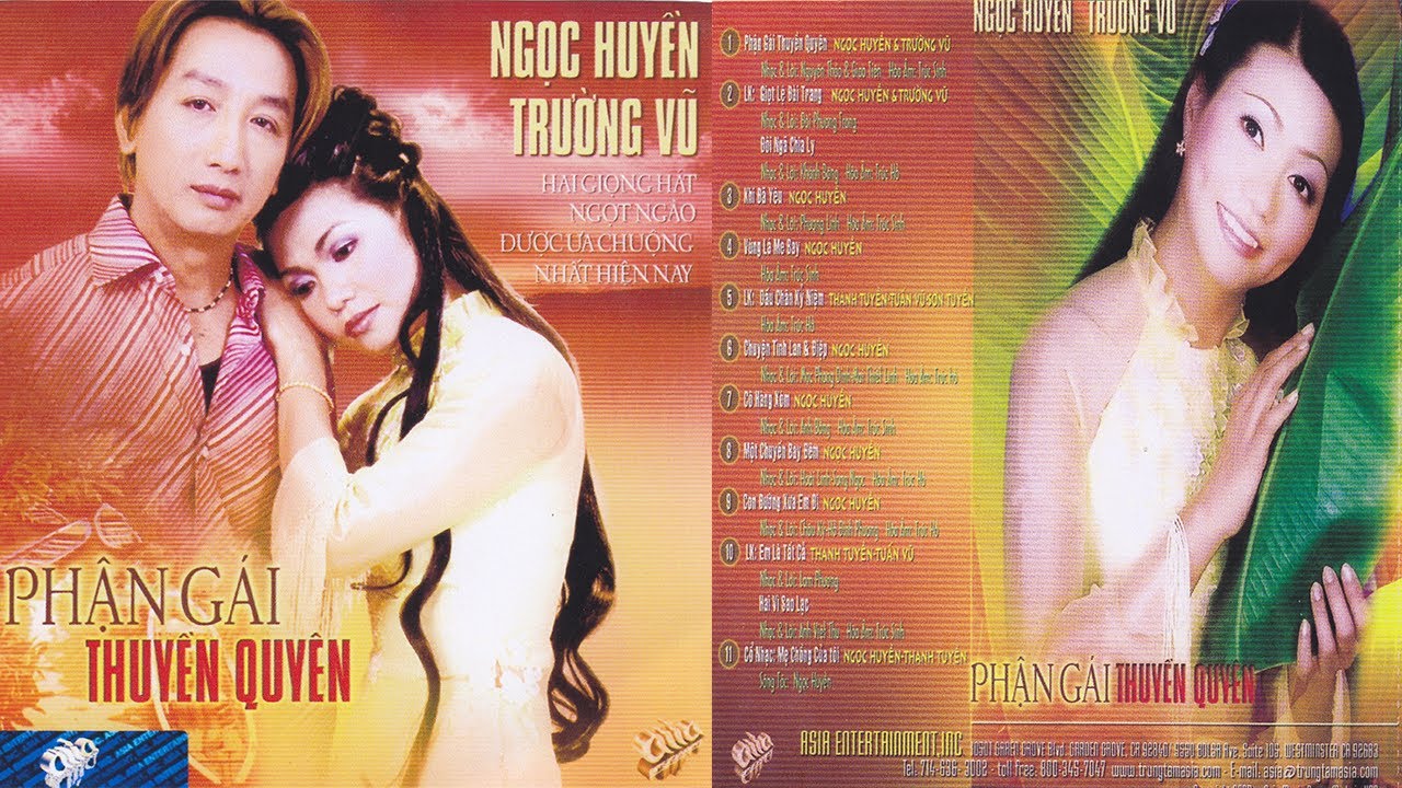 Album Phận Gái Thuyền Quyên - Trường Vũ, Ngọc Huyền | Liên Khúc Nhạc Vàng Xưa Bất Hủ | ASIA 209