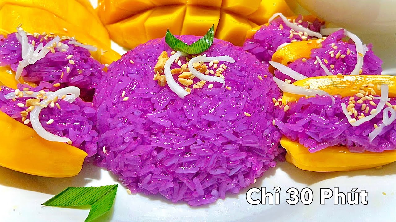 Phát Hiện Món XÔI LÁ CẨM Nước Cốt Dừa Kiểu Nhanh Tiện Ăn Bao Ngon- Delicious Sticky Rice