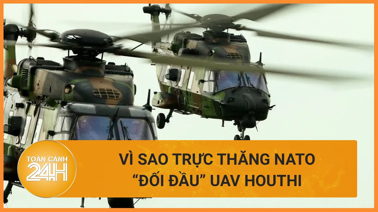 Vì sao trực thăng của Pháp lại "đối đầu" với máy bay không người lái của Houthi? | Toàn cảnh 24h