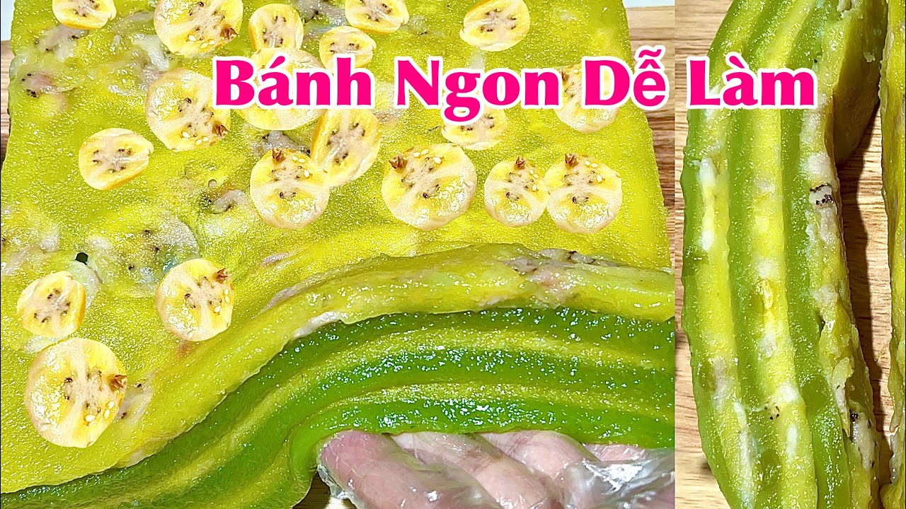 Món Bánh Quê Dân Dã Vừa Thơm Ngon Vừa Lạ Miệng Không Thể Bỏ Lỡ- Banana pandan cake