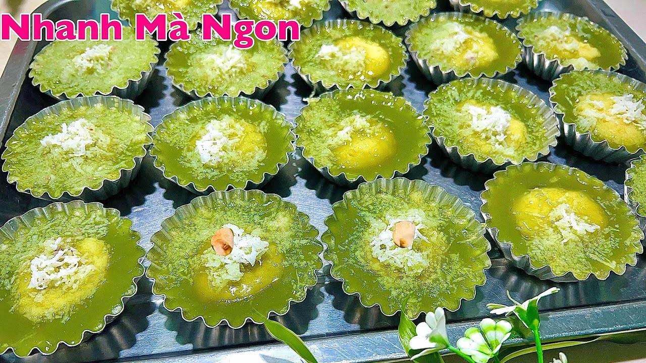 Chỉ vài phút trộn bột là có BÁNH LÁ DỨA thưởng thức, để tủ lạnh vẫn ngon- Pandan leaf cake