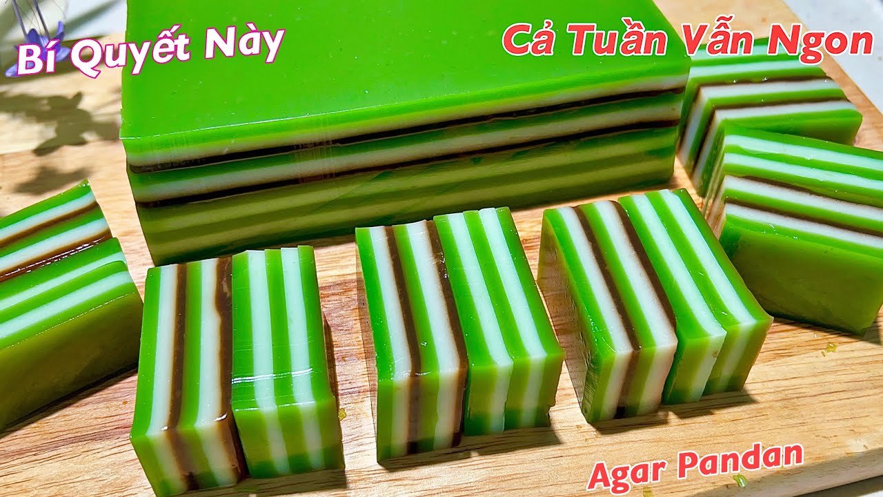 Làm Món Tráng Miệng Ngon Mát Thơm Béo, bí quyết Đỗ Rau Câu giòn nước cốt dừa- Delicious desserts