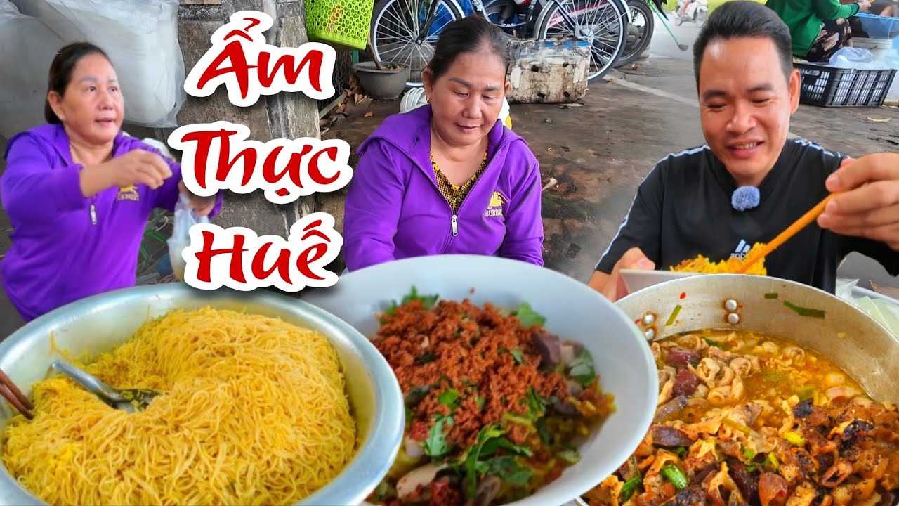 Series Ẩm Thực Huế: Bún Nghệ Vàng Khè Bỏ Thêm Thứ Này Vào Ăn Giòn Giòn Béo Béo Hết Sảy Con Bà Bảy