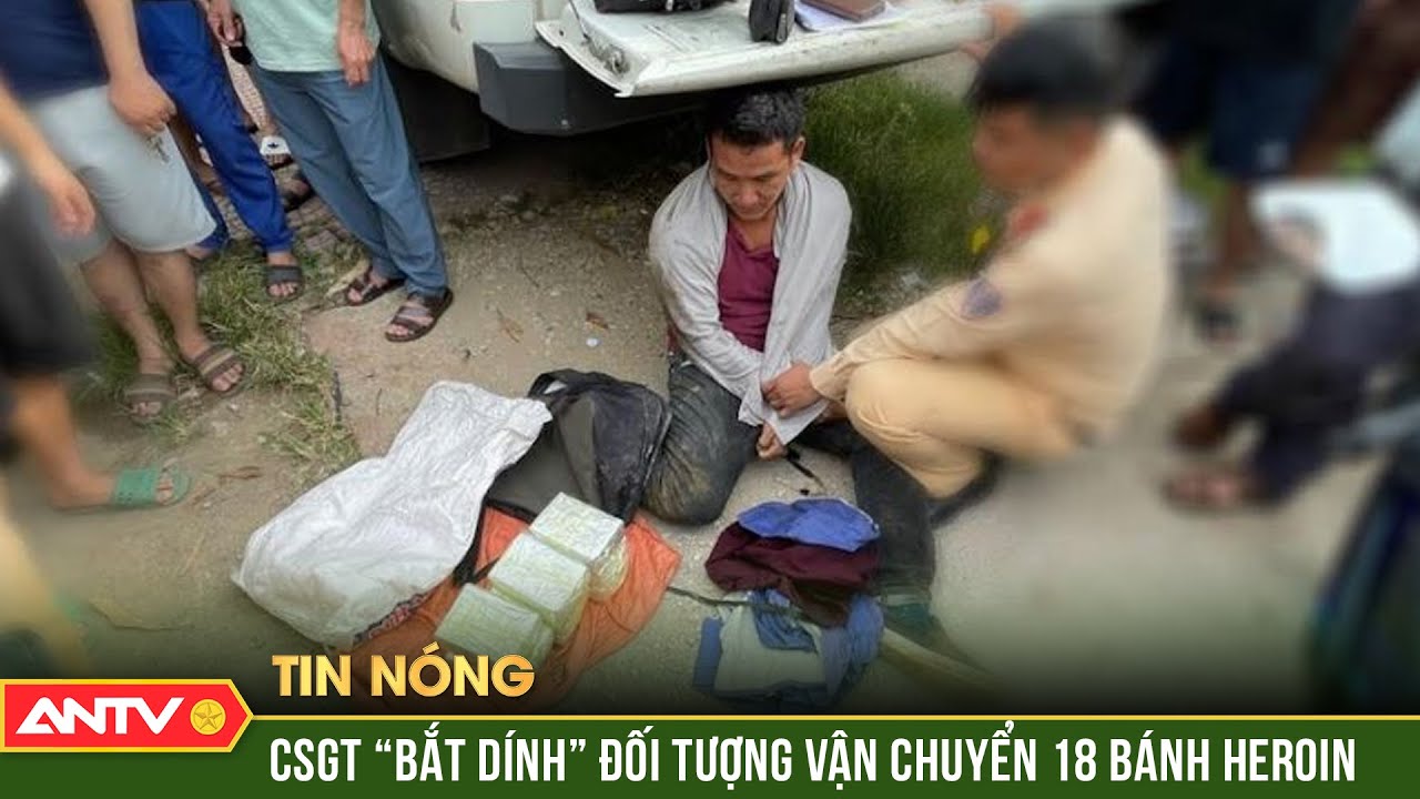 Bắt giữ đối tượng vận chuyển 18 bánh ma túy bỏ cả xe máy, nhảy xuống ruộng tháo chạy | ANTV