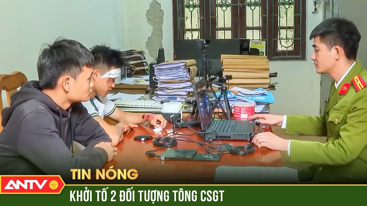 Bắt 2 thanh niên ‘thông chốt’, tông gãy chân cán bộ cảnh sát giao thông | ANTV