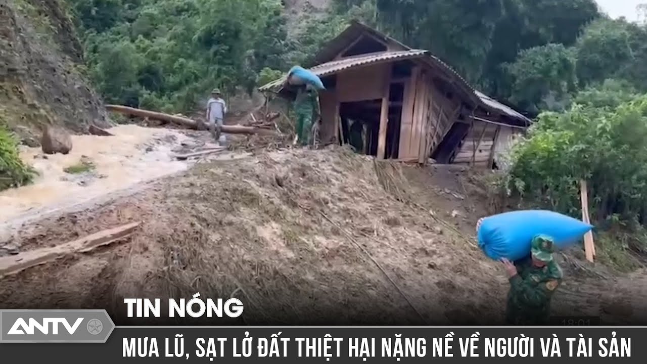 Hoàn lưu bão số 2 gây mưa lũ và sạt lở đất khiến hơn 639 ngôi nhà bị cuốn trôi | ANTV