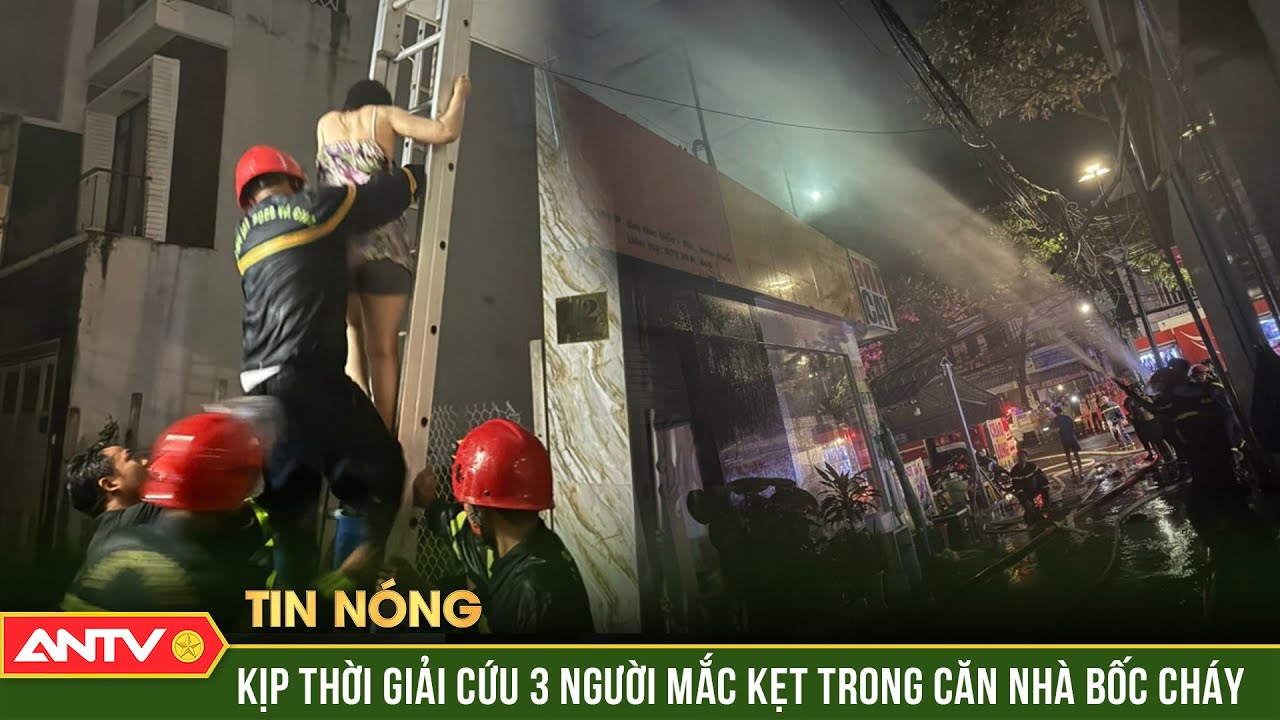 Cháy nhà ở Vũng Tàu lúc rạng sáng, Cảnh sát lao vào "biển lửa" cứu 3 người mắc kẹt | ANTV