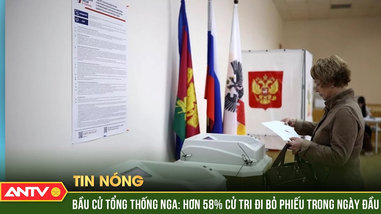 Bầu cử tổng thống Nga: Hơn 58% cử tri đi bỏ phiếu trong ngày đầu | ANTV