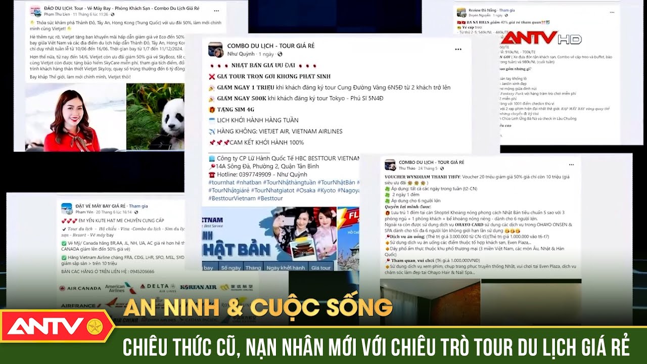 Chiêu thức cũ, nạn nhân mới với chiêu trò tour du lịch giá rẻ | An ninh với cuộc sống | ANTV