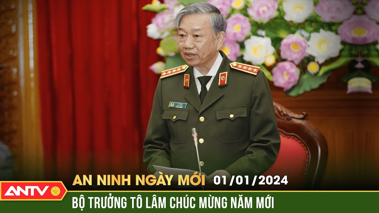 An ninh ngày mới ngày 1/1: Bộ trưởng Tô Lâm gửi Thư chúc mừng năm mới 2024 | ANTV