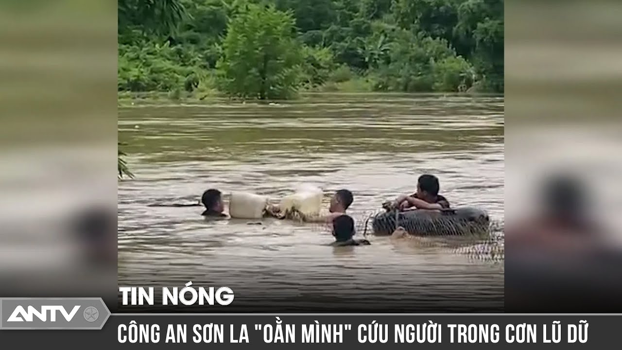 Công an tỉnh Sơn La liều mình lao xuống dòng nước dữ cứu 5 người dân do lũ cuốn | ANTV