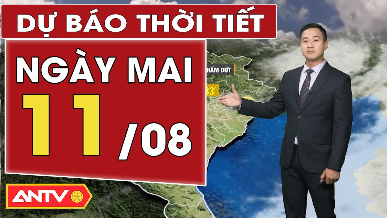 Dự báo thời tiết ngày mai 11/8: Bắc Bộ nắng nóng chấm dứt, Nam Bộ ngày nắng, đêm mưa rải rác | ANTV