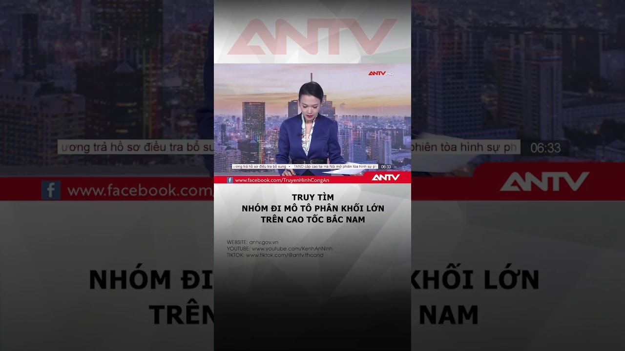 Công an truy tìm nhóm đi mô tô phân khối lớn ngang nhiên chạy trên cao tốc Bắc-Nam #shors #antv