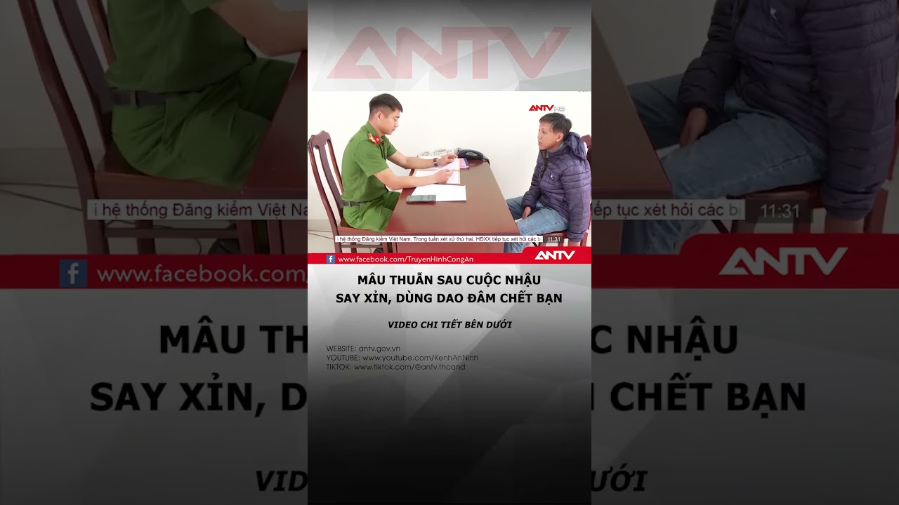 Mâu thuẫn lúc say xỉn, dùng dao đâm tử vong bạn nhậu #antv #shorts #tintuc #anmang #daklak