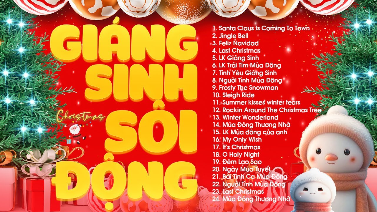 Nhạc giáng Sinh Sôi Động Tiếng Anh Hay Nhất - 25 Bài Hát Nhạc Noel Xưa Hải Ngoại Hay Nhất 2024