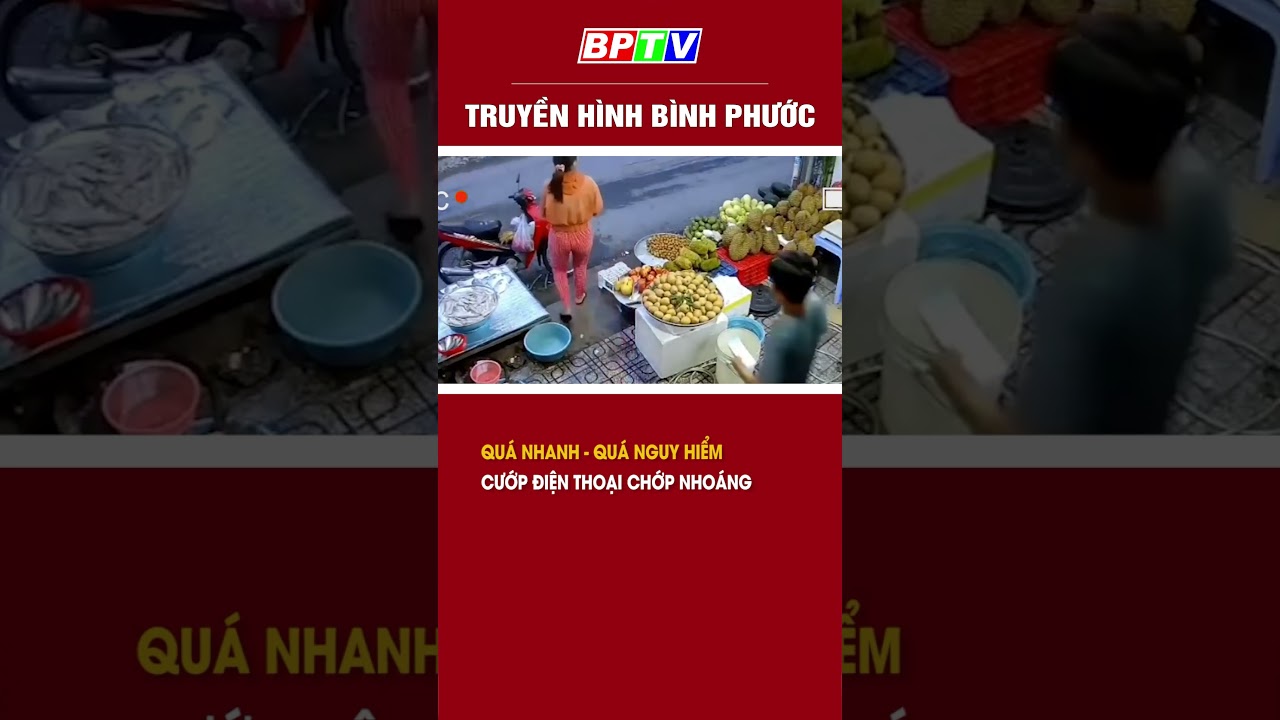 Quá nhanh - Quá nguy hiểm: C.ướ.p điện thoại chớp nhoáng #shorts  | BPTV