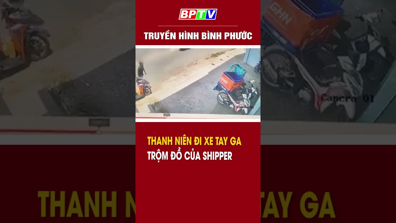 Thanh niên đi xe tay ga trộm đồ của shipper #shorts  | BPTV