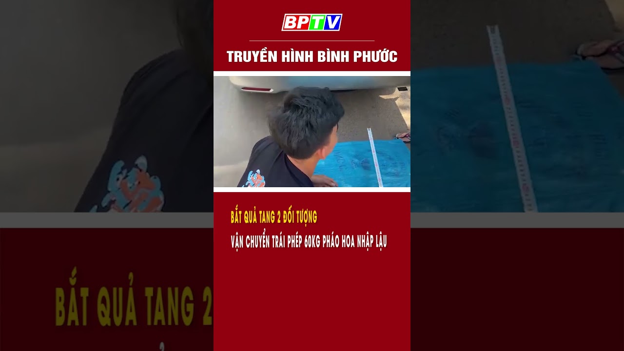 Bắt quả tang 2 đối tượng vận chuyển trái phép pháo hoa nhập lậu #shorts  | BPTV