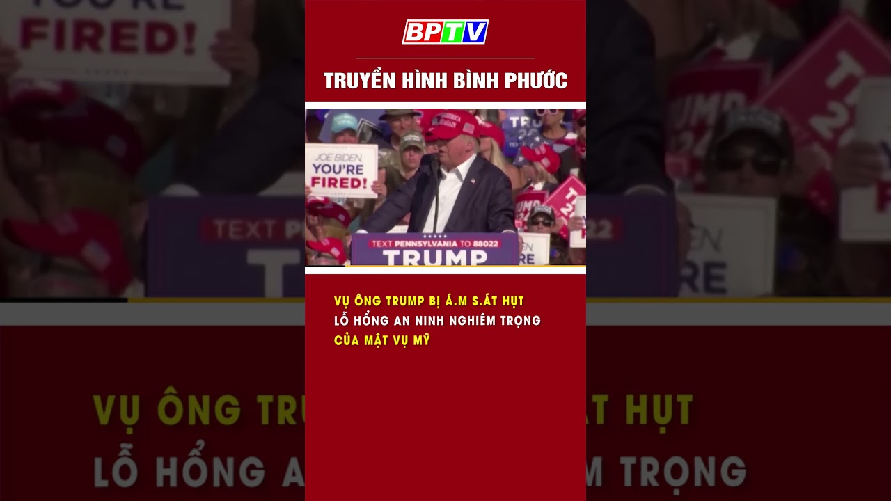 Vụ ông Trump bị á.m s.át hụt: Lỗ hổng an ninh nghiêm trọng của mật vụ Mỹ #shorts  | BPTV