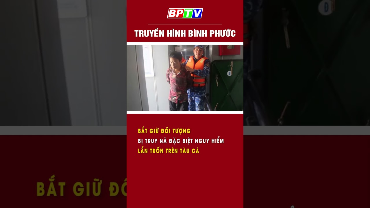 Bắt giữ đối tượng bị truy nã đặc biệt nguy hiểm lẩn trốn trên tàu cá #shorts   | BPTV