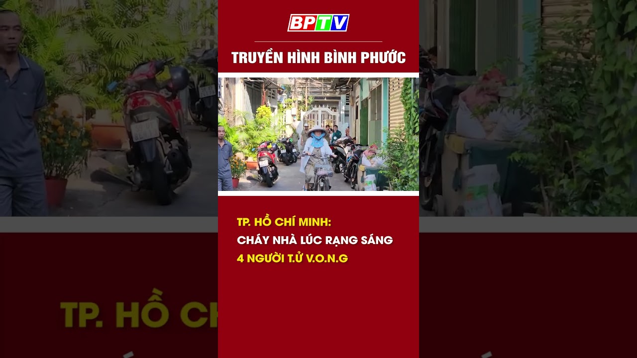 TP. Hồ Chí Minh: Cháy nhà lúc rạng sáng, 4 người t.4 v.().n.g #shorts  | BPTV