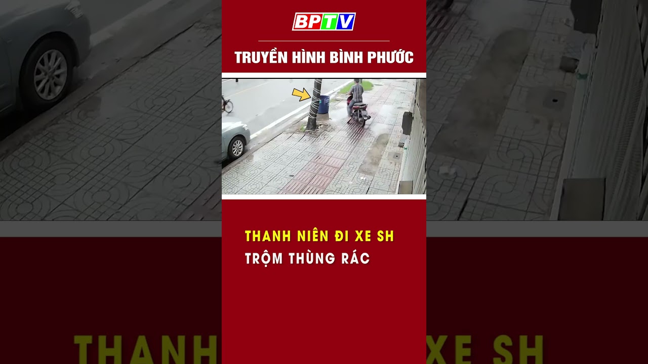 Thanh niên đi xe SH nhưng trộm thùng rác #shorts  | BPTV